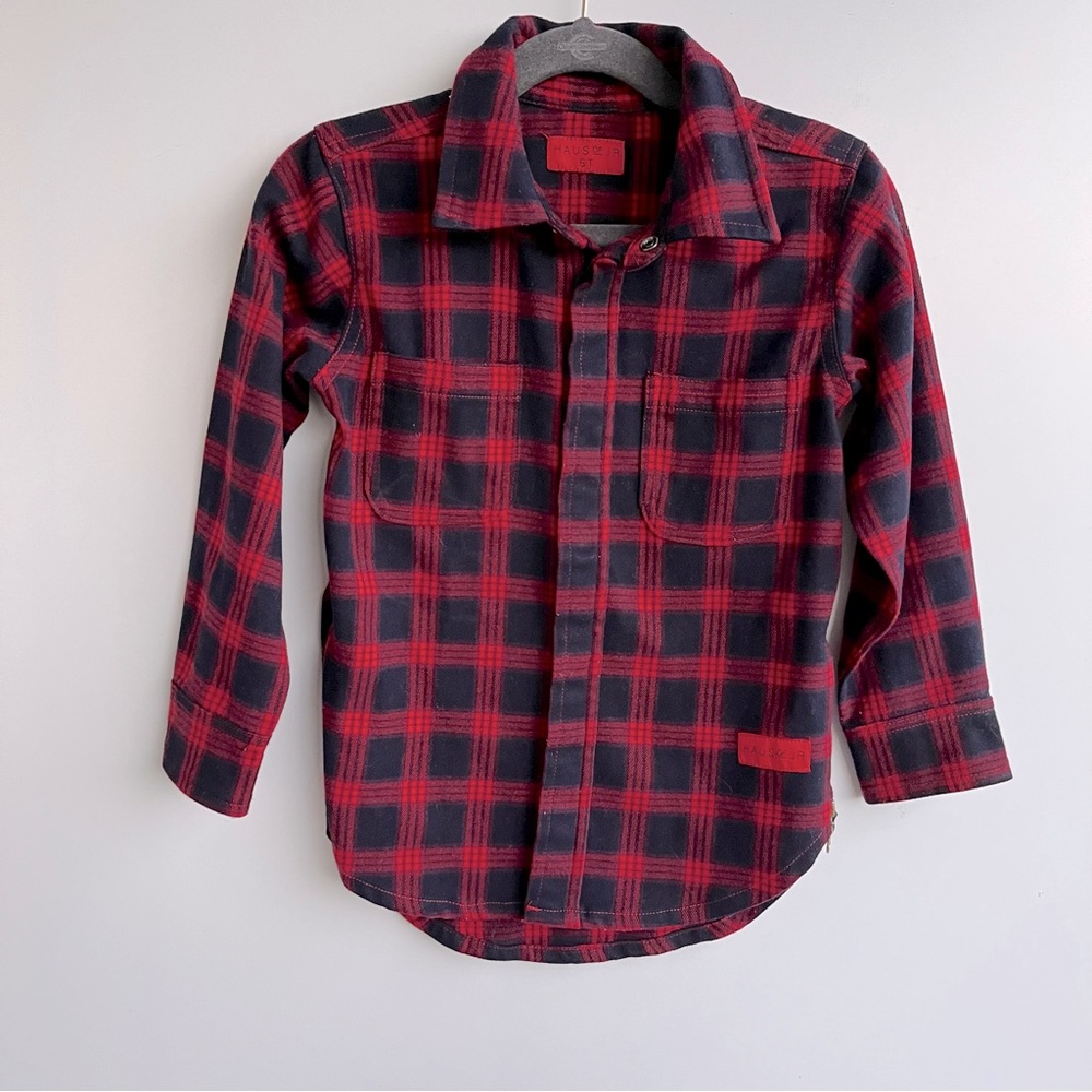 Haus of JR Plaid Flannel Shirt Size 5T